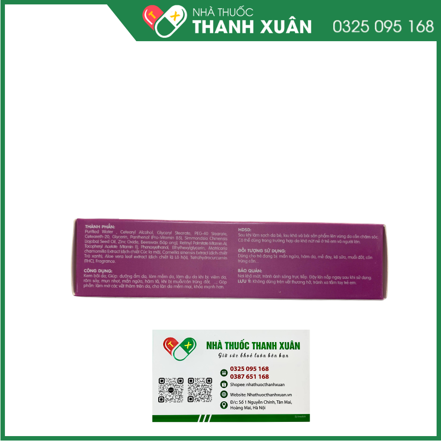 Kem bôi Bebe Skin giúp dưỡng ẩm, làm mềm da, dịu da